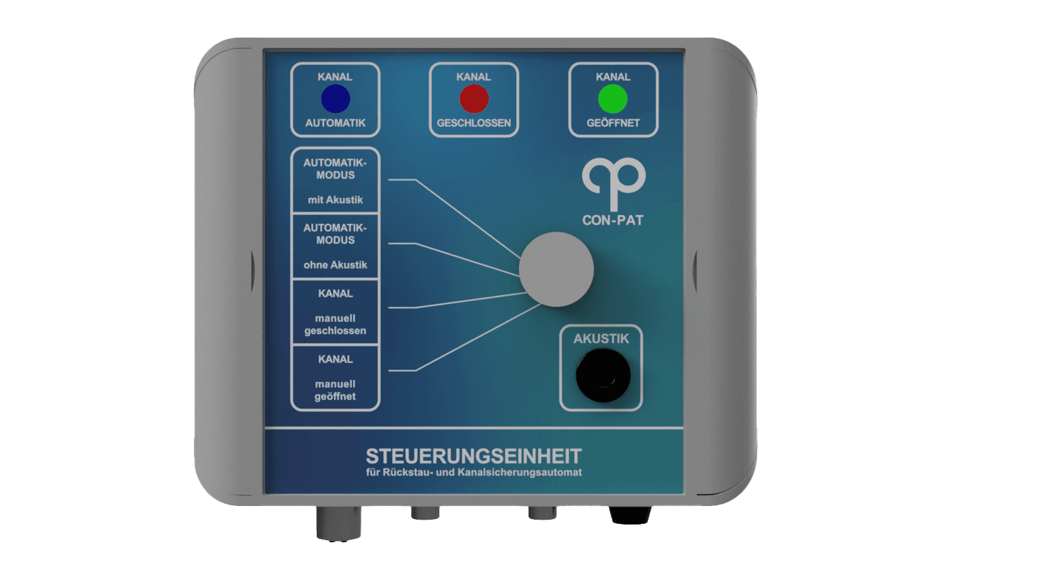 2D-Ansicht - Steuerungseinheit Rückstausicherung